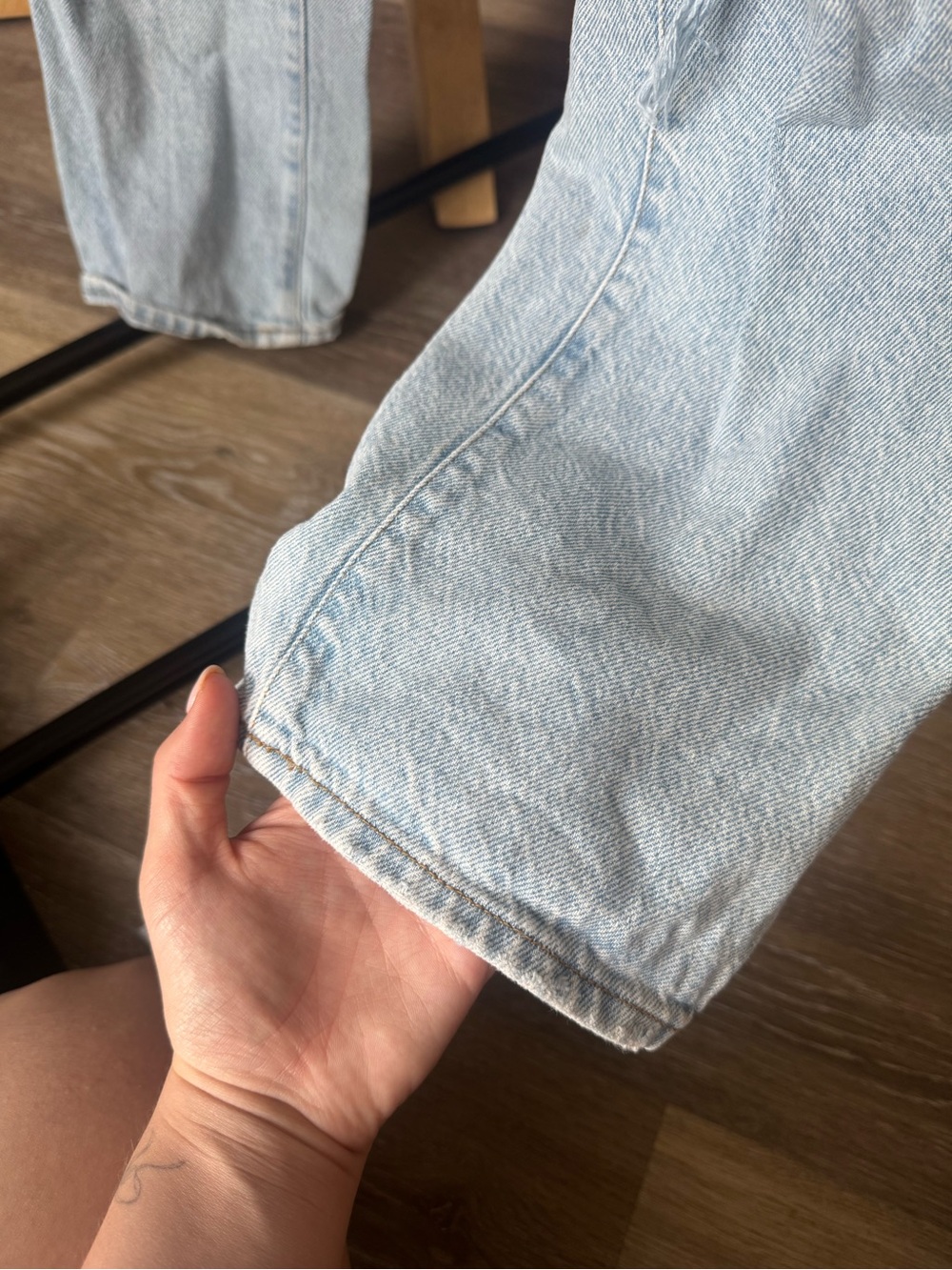 PacSun Light Wash Distressed Straight Leg Jeans - Picture 10 of 14